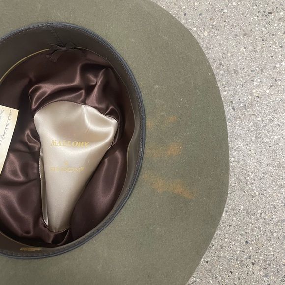 Olive Green VINTAGE STETSON MALLORY HAT - Picture 14 of 16